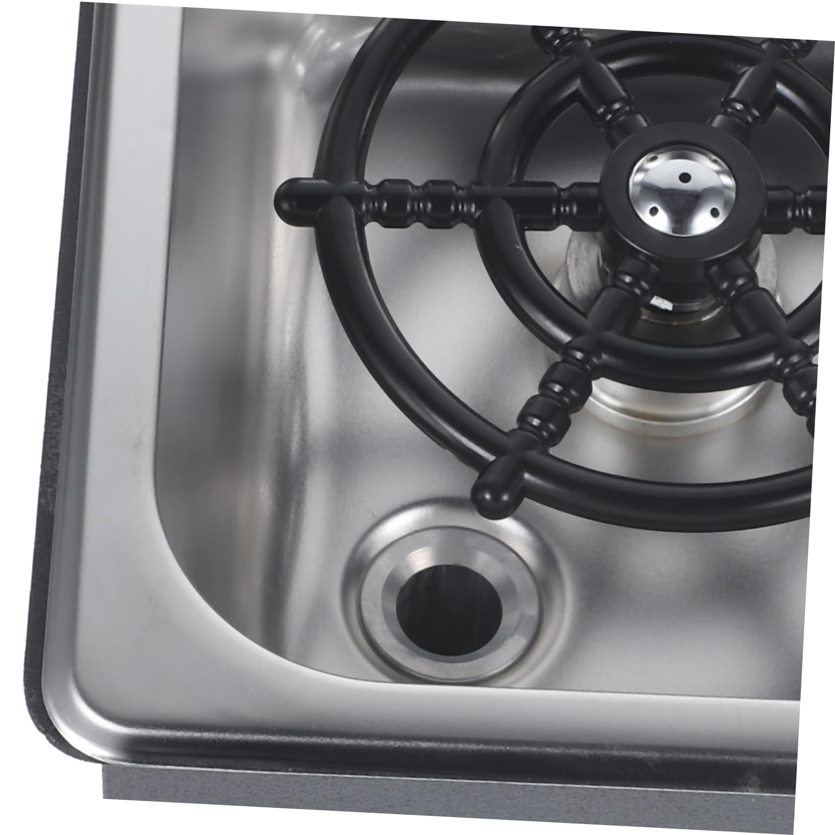 Lavabicchieri in Acciaio Inox, Set 1, per Bar e Casa | Risciacquo per Tazze e Bottiglie, Silicone Incluso, Installazione da Lavandino, Uso Professionale