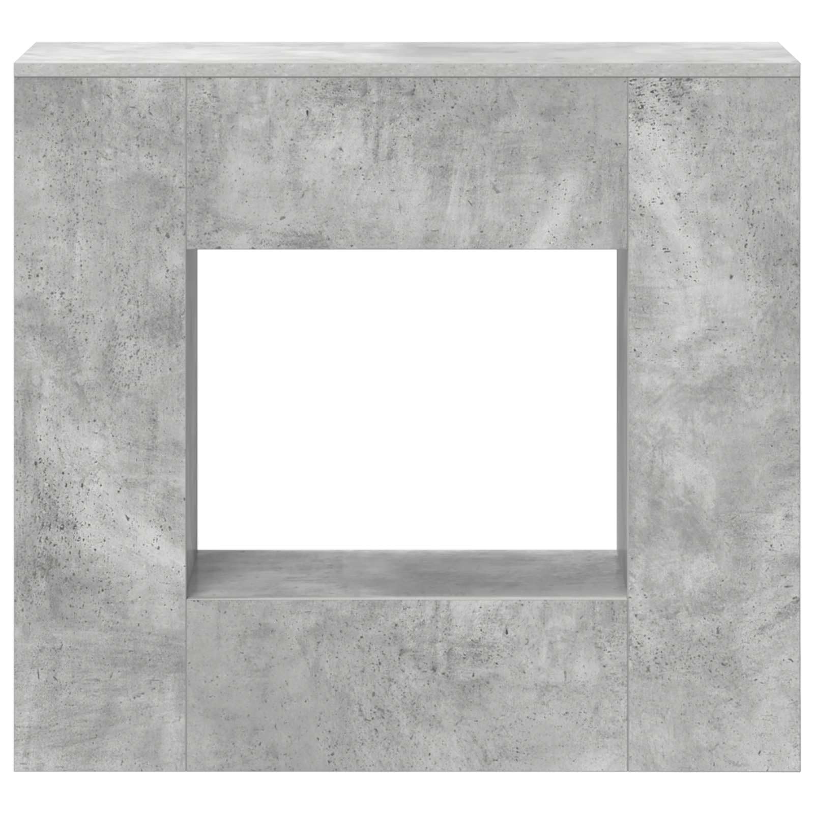 Tavolo consolle grigio cemento, 82 x 29 x 74 cm, in legno con cassetto e ripiano, tavolino sottile per corridoio, soggiorno, camera da letto, moderno tavolo da parete con spazio e ripiano