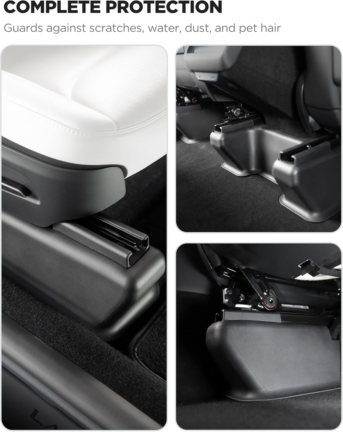 TPARTS Underseat Protector Seat Track Covers for Tesla Model Y Juniper 2026-2025 (Premium/Performance) Seat Slide Rail Pad Cover Anti-Kick Corner Seat Wrap All-Weather Interior Accessories (5PCS)