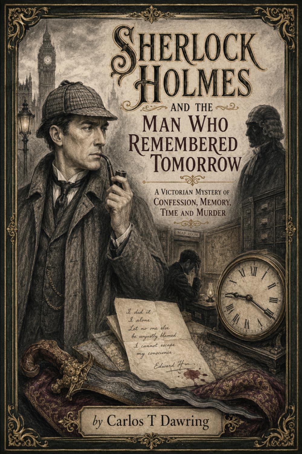 Sherlock Holmes and the Man Who Remembered Tomorrow: A Victorian Mystery of Confession, Memory, Time and Murder (The Carlos T Dawring Victorian Murder Mysteries)