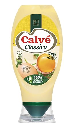 Calve "Classica" Italian Mayonnaise * 430ml "Top Down" Bottle * [ Italian Import ]