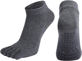 Pilates Socks With Grips For Women Non Slip Grip Toe Socks For Yoga Barre Hospital Workout