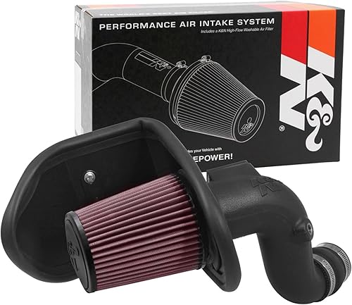 K&N Kit de admisión de aire frío: aumenta la aceleración y el crecimiento del motor, garantizado para aumentar los caballos de fuerza hasta 16 HP:
