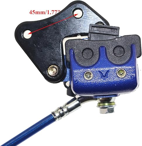 Miniatura 2 de PRO BAT Cilindro maestro de pinza de freno delantero hidráulico con pastilla de freno adicional para Pit Mini Bike Go Kart Trolley ATV, azul