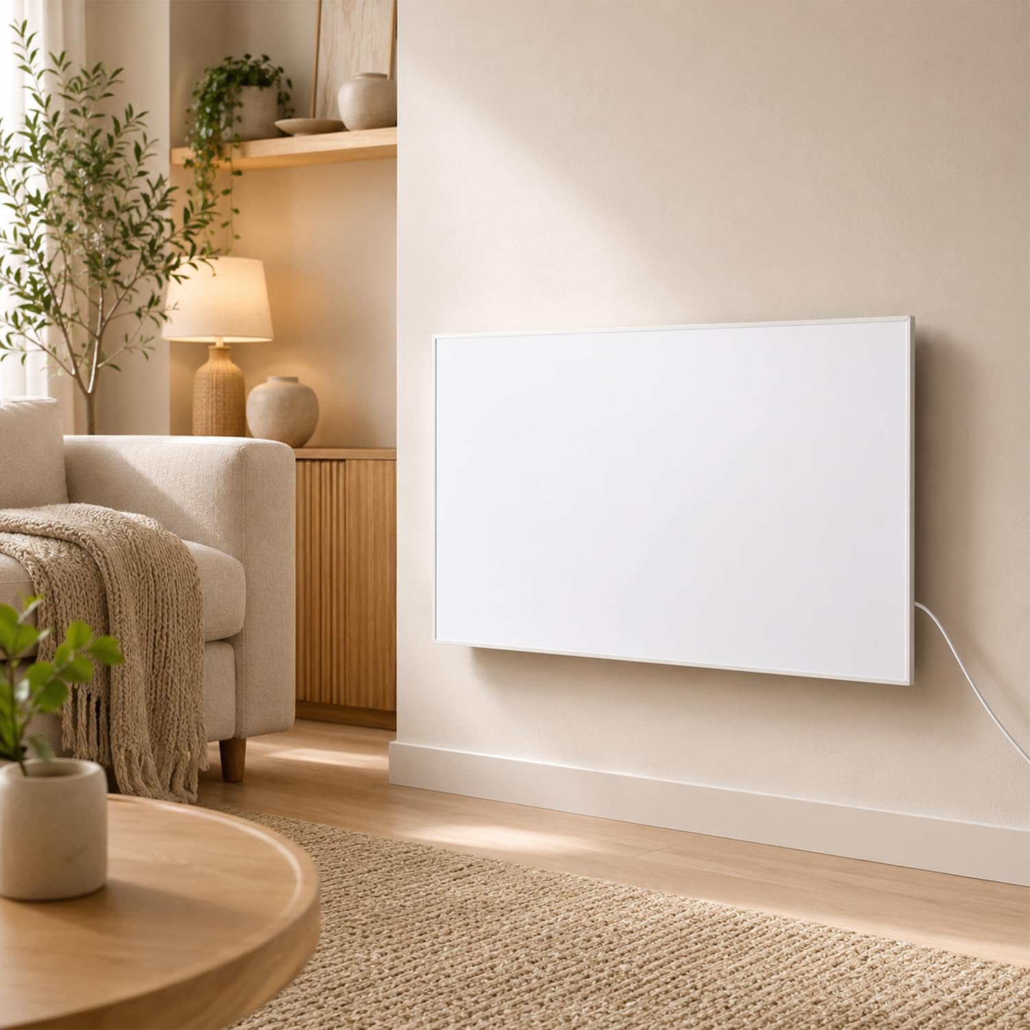 Ogrzewanie na podczerwień 300 W z termostatem i pilotem zdalnego sterowania, ogrzewanie ścienne na podczerwień z ochroną przed przegrzaniem, mobilne ogrzewanie na podczerwień, ogrzewanie