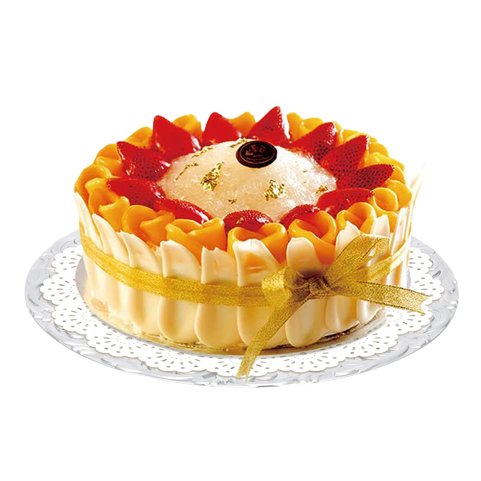 HZOPUTLH Charger Plates, 100Pcs Round Plastic Charger Plates, Western Dim Sum Tray Sunken Bottom Reusable Serving Plates Bulk with Embossed Rim for Parties Weddings Banquets Picnics (Silver)