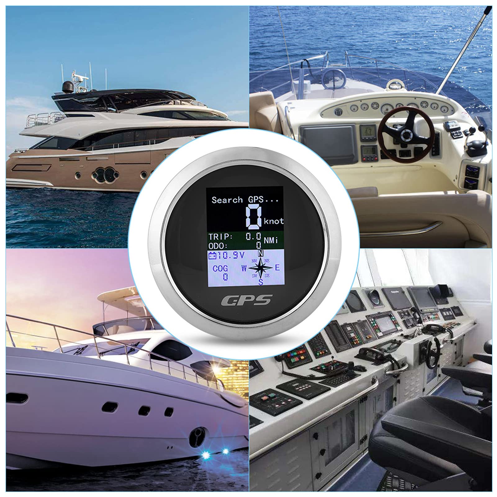 Tachimetro GPS Per Barche E Auto - Digitale, Impermeabile IP67, Display 85mm | Contamiglia Con Unità Regolabili - Foto 9