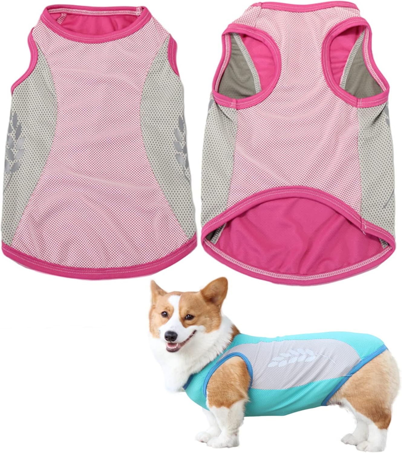 Dog Cooling Vest Lightweight Pet Cooler Jacket for All Small to Very Large Dogs Cooling Shirt Mesh Fabric for Beach Outdoor Training Walking