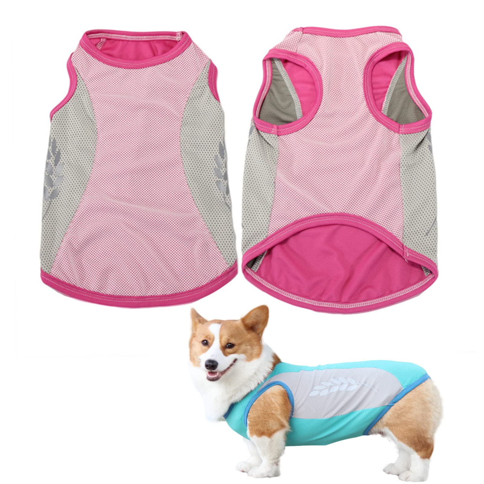 HMJGDHX Gilet de Refroidissement pour Chien Veste de Refroidissement légère pour Animaux de Compagnie pour Tous Les Petits à très Grands Chiens Chemise de Refroidissement en Tissu en Maille pour