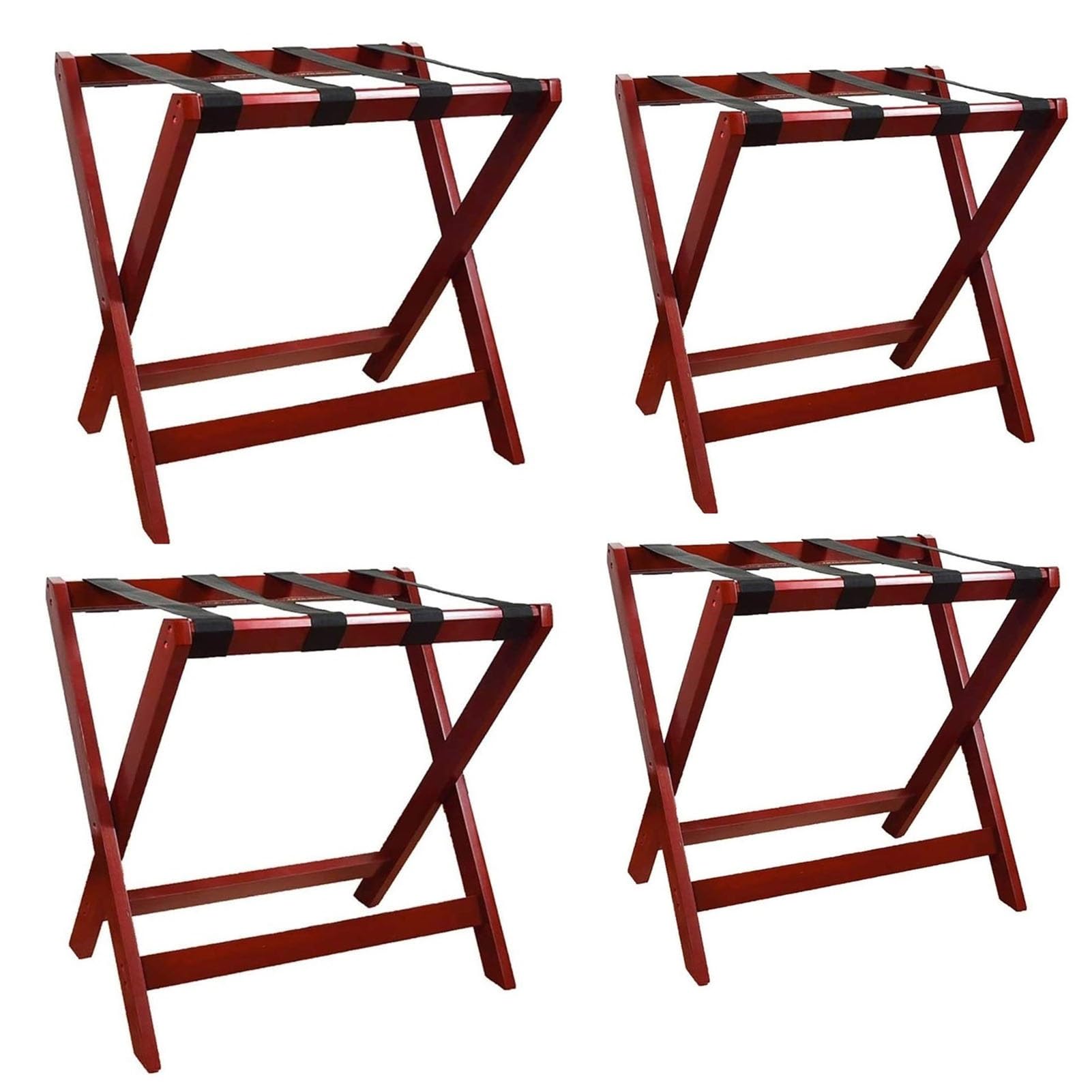 Porte-bagages double couche pliable pour aménager une suite d'hôtel ou d'ami