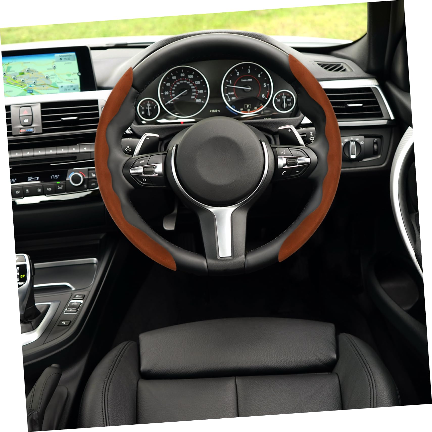Funda Para Volante De Malla: Antideslizante, Transpirable, Fácil De Colocar, Talla 37-39 Cm