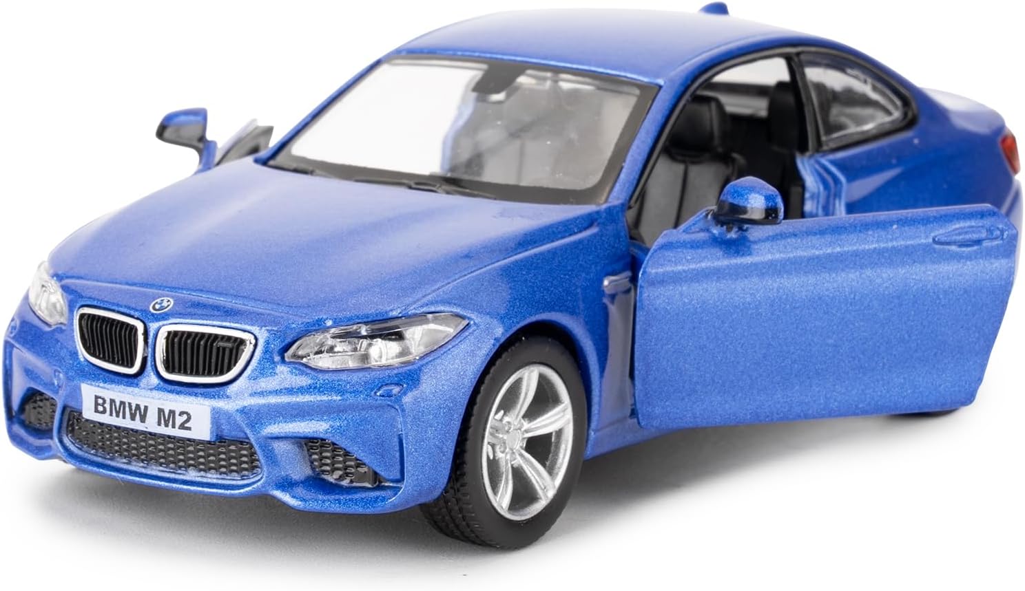 RMZ City 1:36 BMW M2 Toy Car, Diecast Pull Back Model Car, Collection Kids Toy, For Ages 3 and Up, Gift Blue