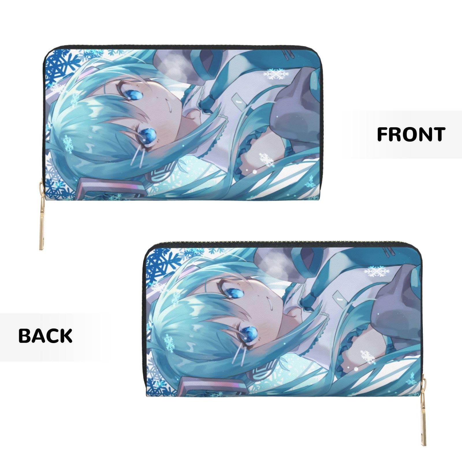 Amazon.co.jp: 財布 初音ミク 長財布 レザー ながざいふ 小銭入れ