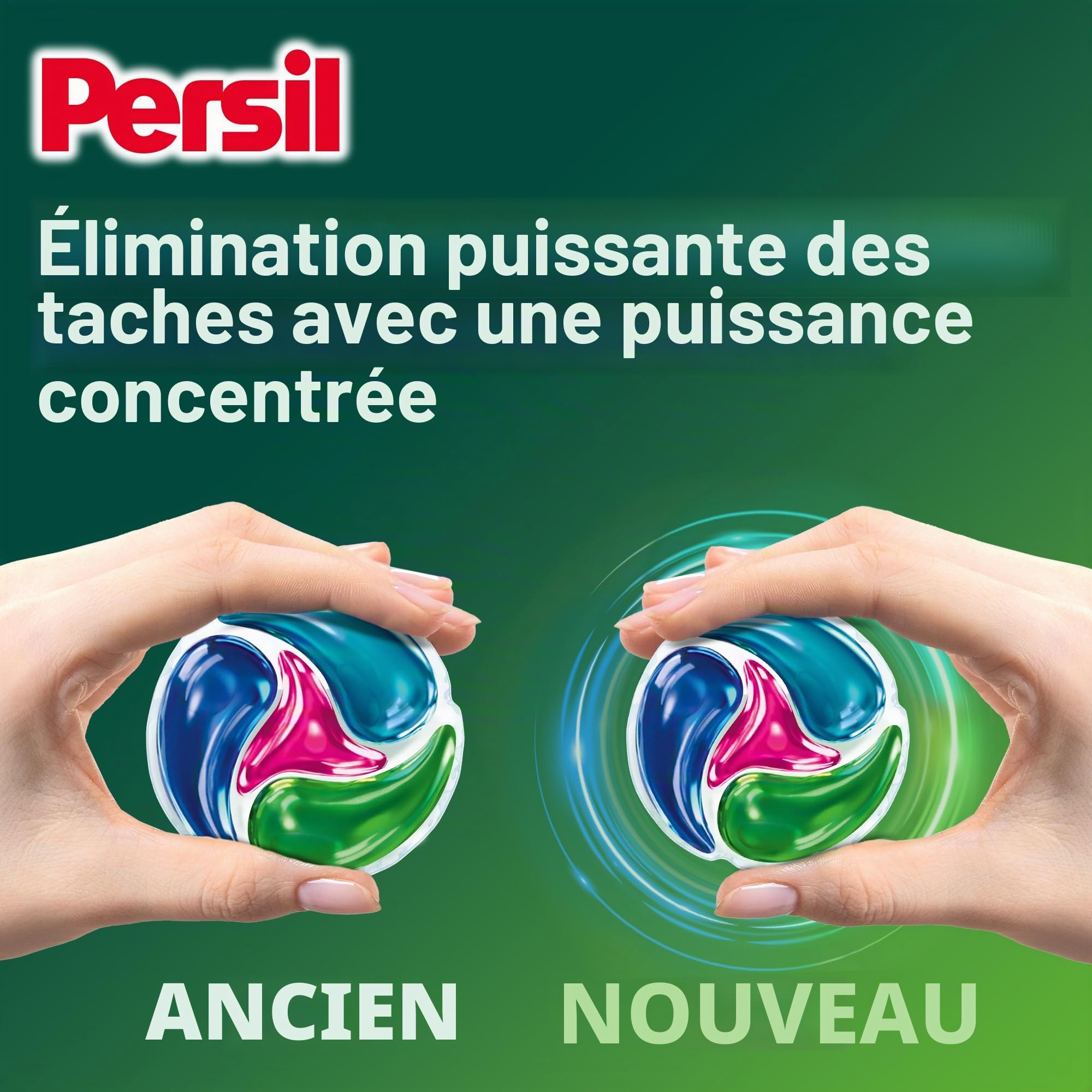 Persil Color 4 en 1 DISCS 76 lavages, lessive avec technologie de propreté en profondeur, lessive pour linge pur et fraîcheur hygiénique pour la machine