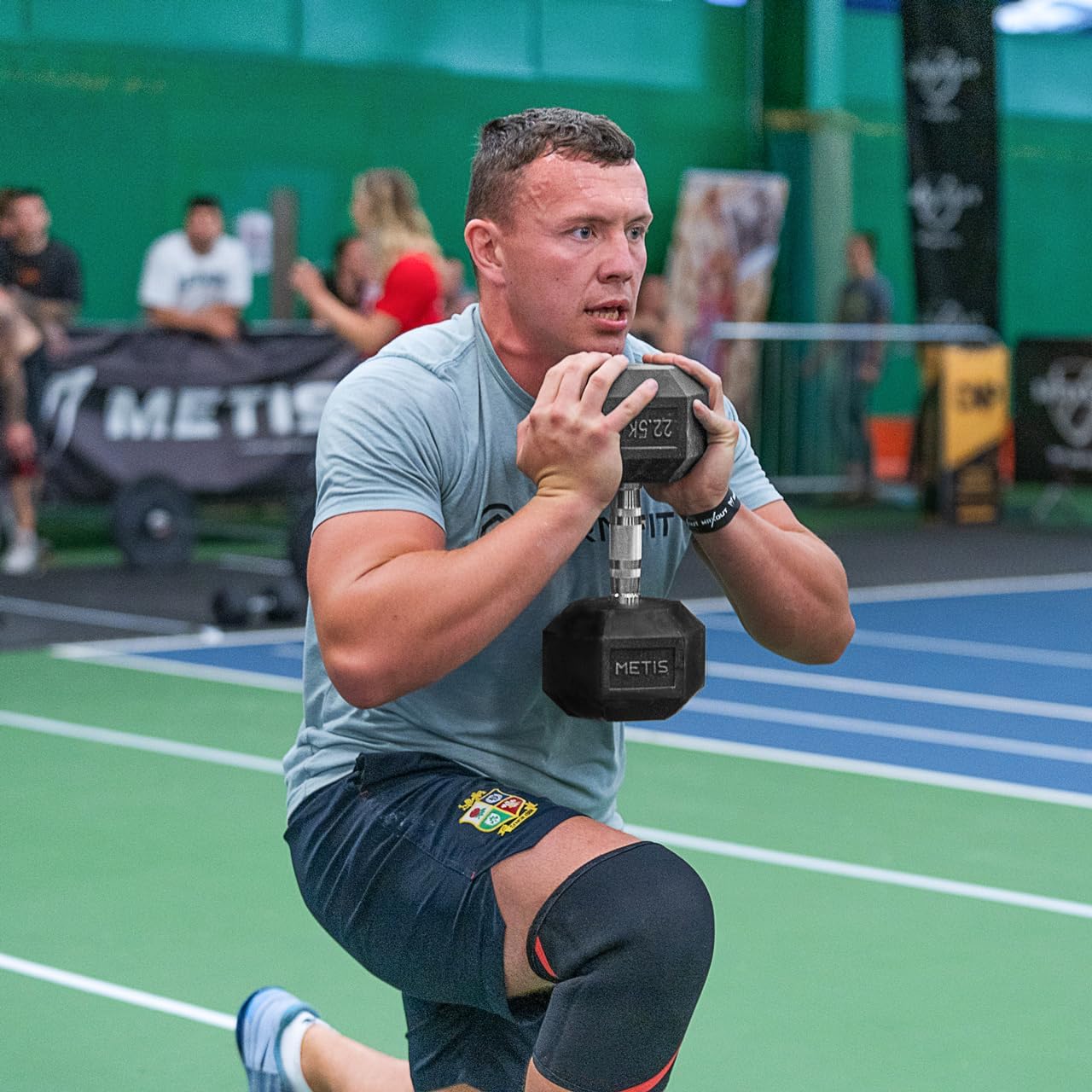 METIS Hex Dumbbells [Pair] | Premium Rubber-Coated Free Weights for Home & Gym Workouts | Full Set & Rack Available [5.5lbs – 110lbs]