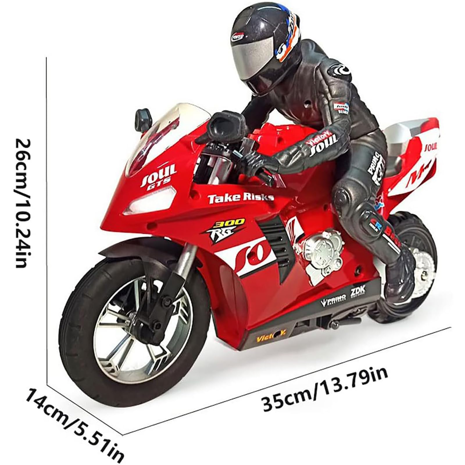 Zdalnie sterowany motocykl kaskaderski RC 2.4G Elektroniczne samochody wyścigowe w skali 1:16 z samobalansującymi pojedynczymi kołami dla dorosłych