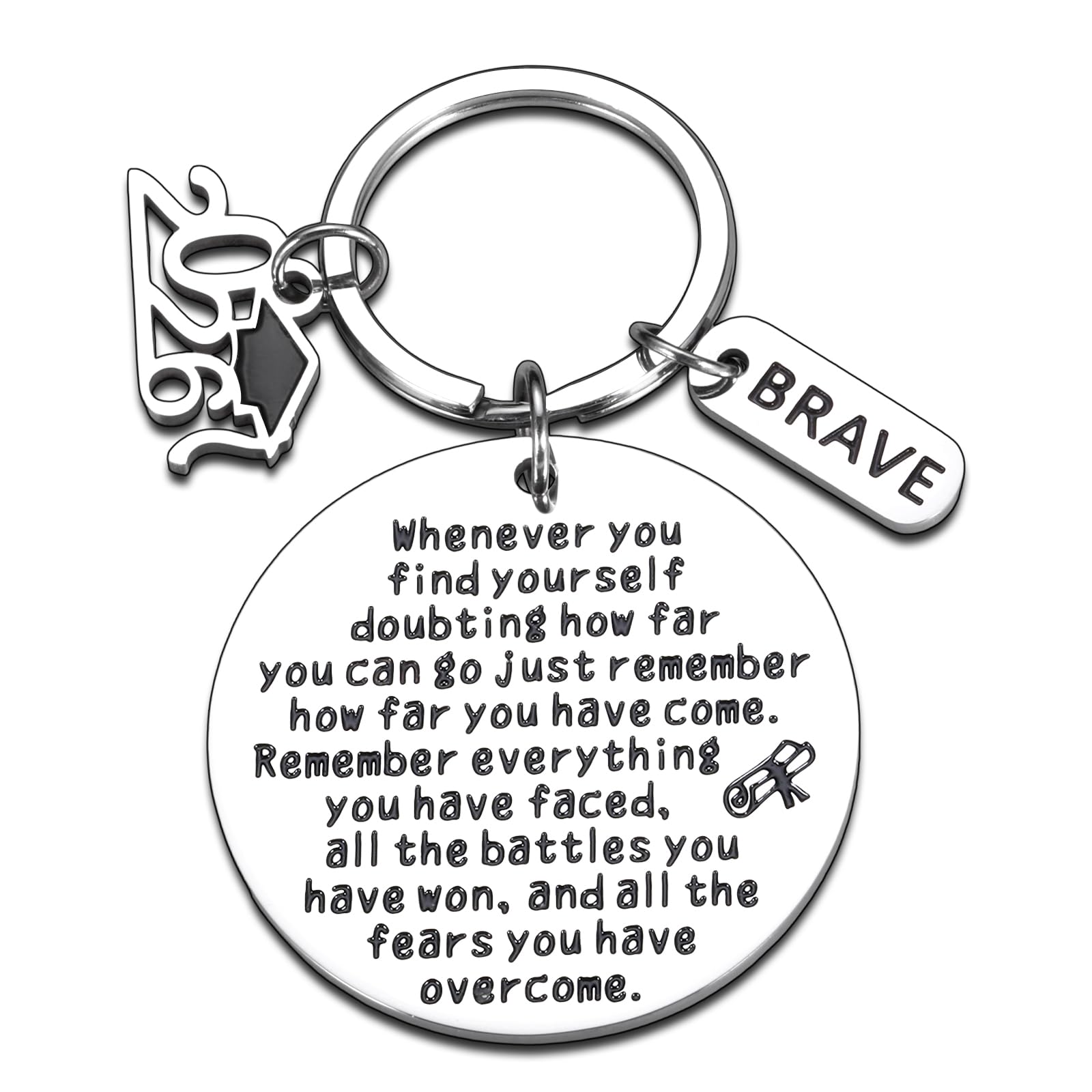2026 Graduation Gifts Keychain for Him Her Middle High School College Students Class of 2026 Senior Grad PHD Master Nurse Graduates Inspirational