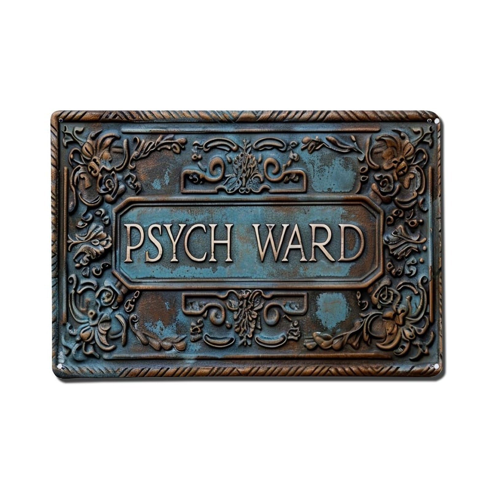 Ornate Metal Sign With Embossed Design Tin Sign Metal Poster Vintage Metal Signs for Home Man Cave Bar Cafe Kitchen laundry room Wall Decorations Gift 8x12Inch