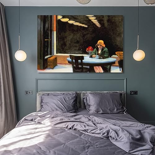 Miniatura 8 de Automat By Edward Hopper Paintings Art Posters Posters Wall Art Painting Canvas Gift Living Room Prints Bedroom Decor Poster Artworks