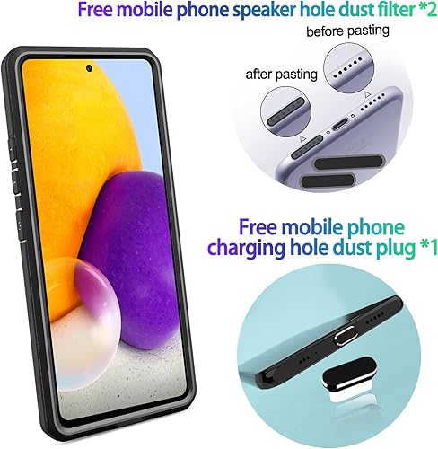 Miniatura 2 de Funda resistente para Samsung Galaxy A53(5G) de 6.5 pulgadas, 4 esquinas con bolsas de aire protección contra caídas de 12 pies, agarre texturizado