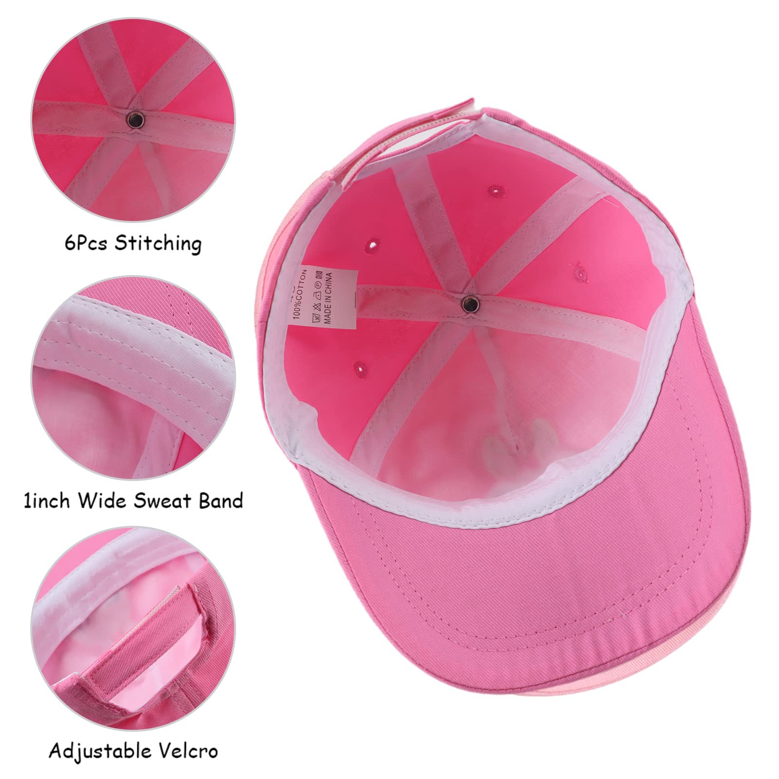 XIAOHAWANG Coton Enfant Casquette Broderie Ours Lapin Chapeau pour Bébé Fille Garçon Chapeaux De Soleil 6 Mois-10 Ans - 4