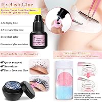Vista 3 de EyeLash Extension Kit for Beginners, Professional Lash EyeLash Extension Practice Kit with Everything, Mannequin Head, Eye Lashes Glue, Lash Kit for