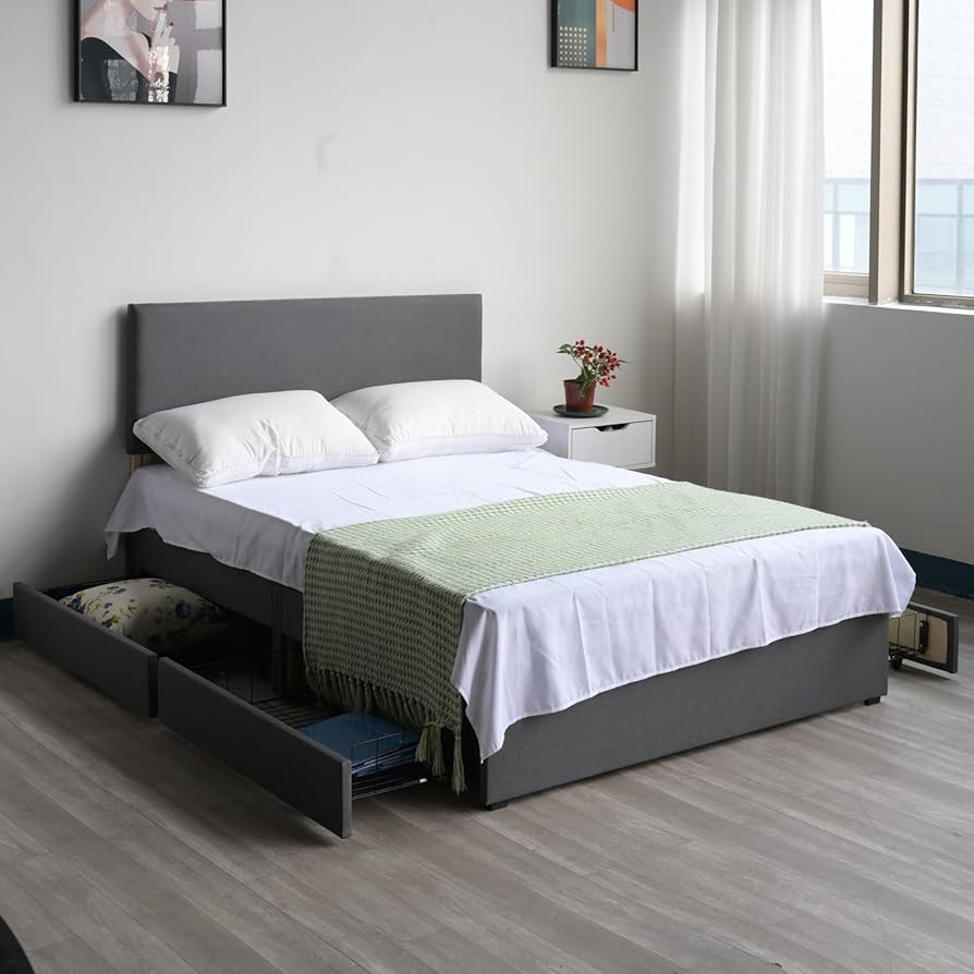 Panana Platfor Bed Frae With/without Storage Drawers ≈ Height