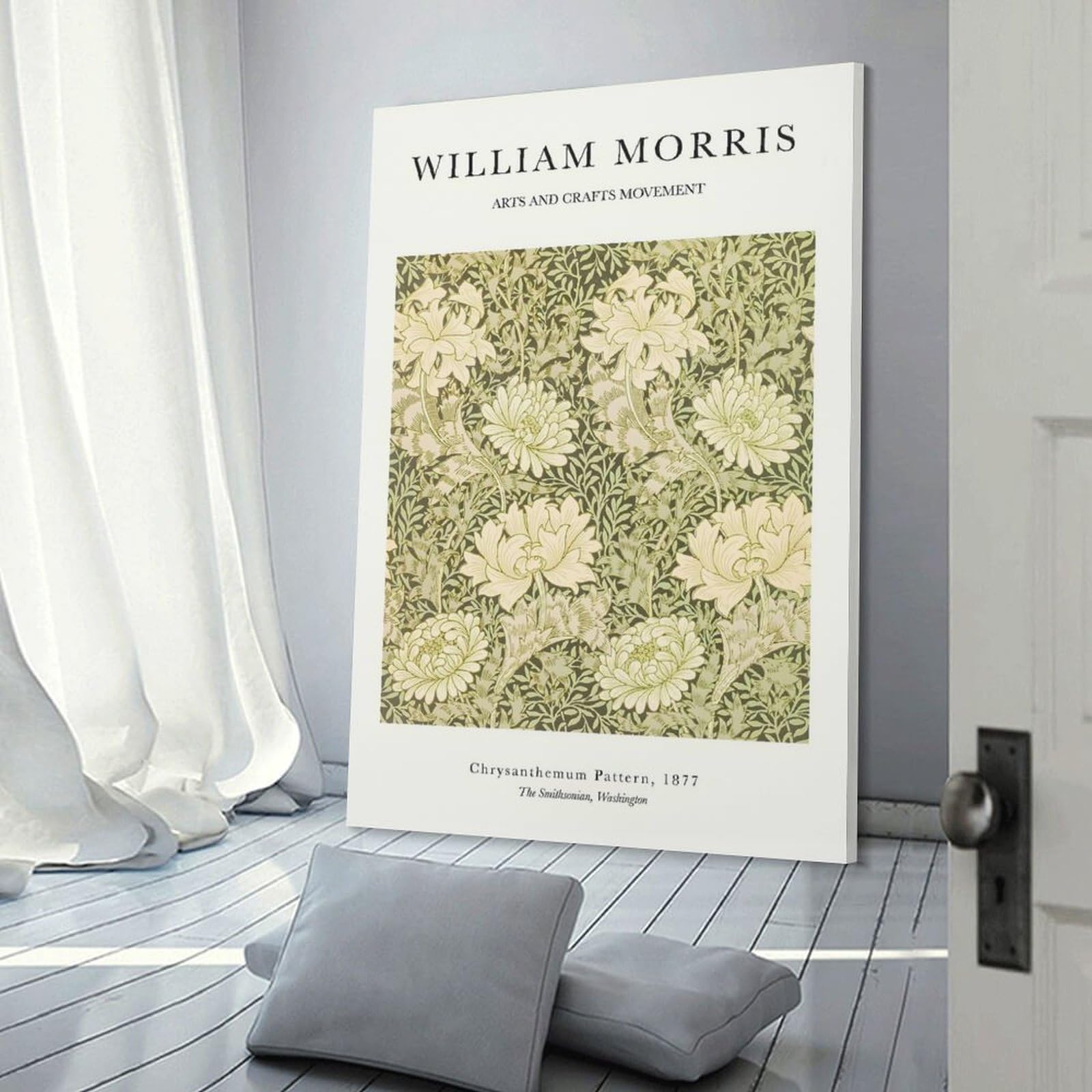 Junmoney Morri Chrysanthemum Room Decor Wall Art 24x36inch(60x90cm), for Bedroom Walls, Guest Spaces Or Lounges, An Easy Wall Refresh for Bedrooms