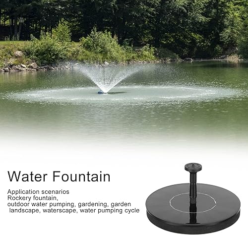 Miniatura 7 de Bomba de fuente solar, fuente de agua para decoración de piscina, 6.3 x 0.8 in para baños de pájaros al aire libre, decoración de jardín, peces
