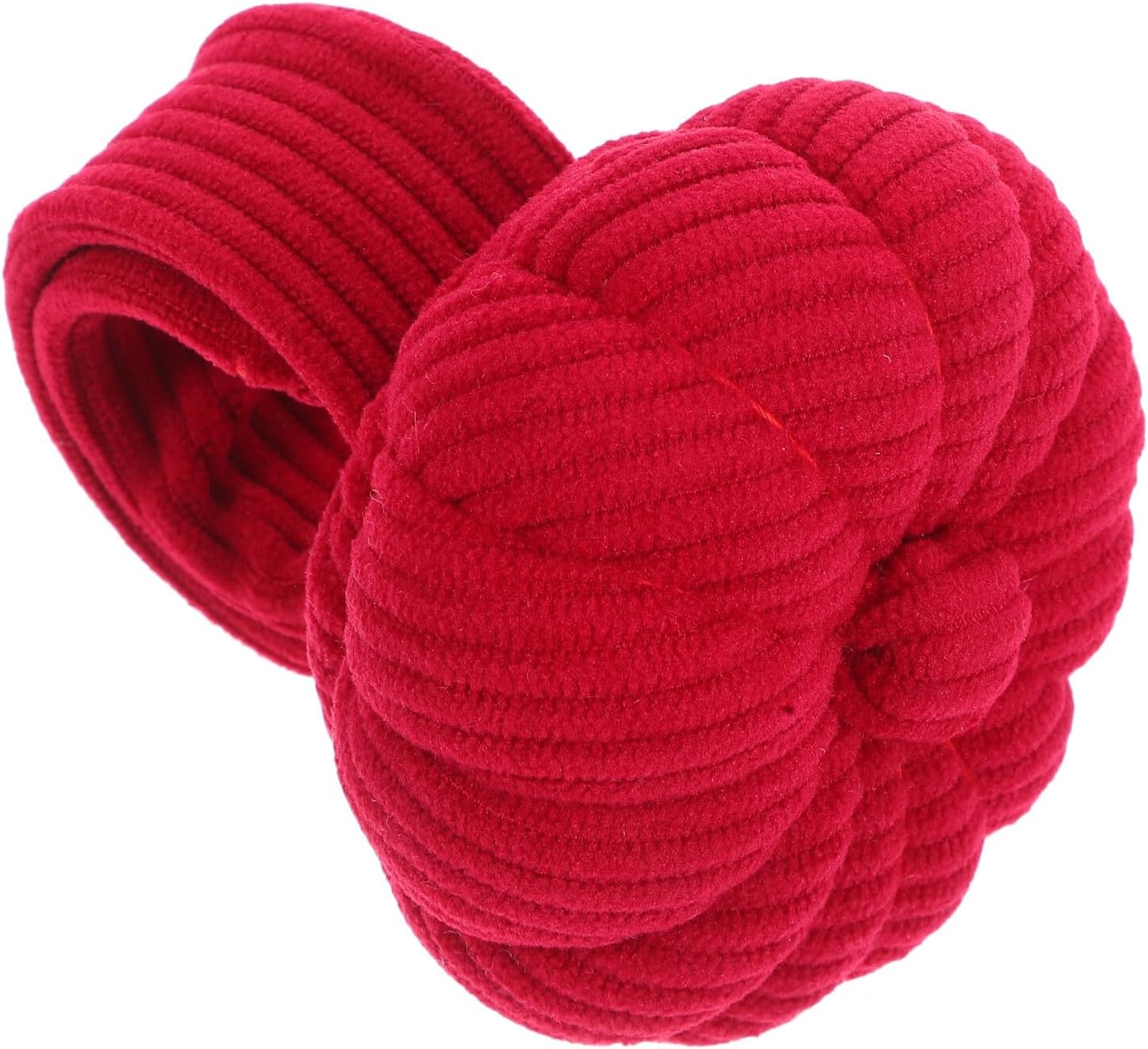 LIFKOME Corduroy Pumpkin Wrist Pincushion for Sewing and Quilting Elastic Band Sewing Pin Cushion Bracelet Dark Red for Needlework