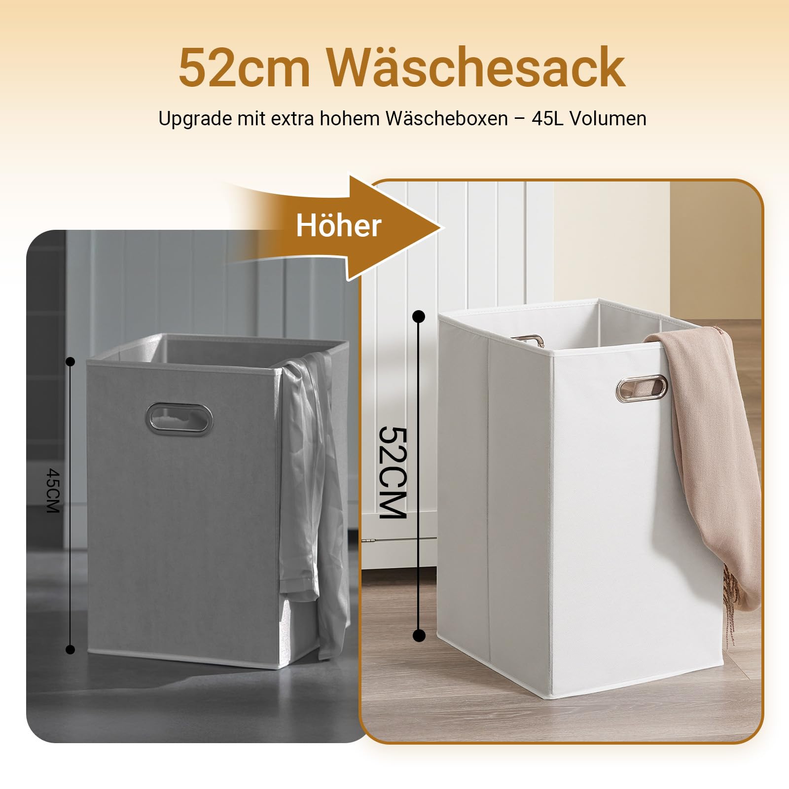 SoBuy Badezimmerschrank Schmal Hochschrank 78x38x181cm Badmöbel aus PB | Mit 2 Wäschekörben & 2 Schubladen Offenem Regal für Kleine Badezimmer BZR215-W