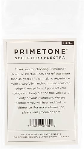 Miniatura 5 de Dunlop - Púa esculpida con agarre de 073 mm Primetone Standard 3 paquetes de 2 unidades