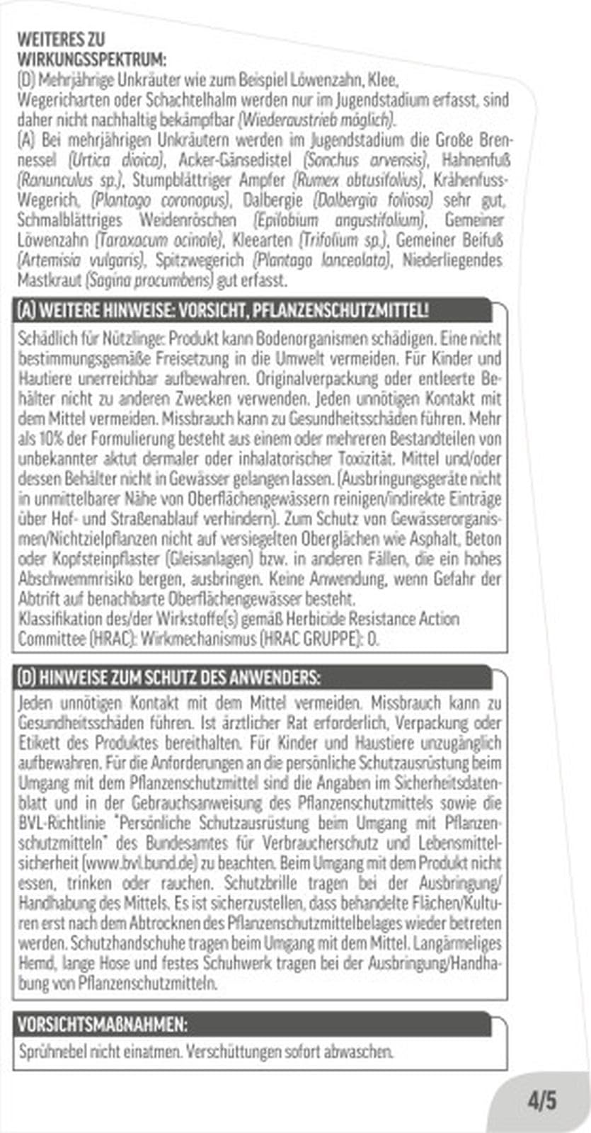 2 x 500 ml Roundup Unkrautfrei Express Konzentrat - Unkrautvernichter ohne Glyphosat