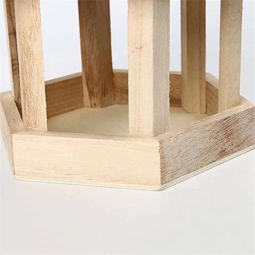 Miniatura 3 de Wild Bird Feeder Wooden Bird Seed Food Container Garden Window Hanging Courtyard Feeder Hanging Birdhouse Fodder Food Container Comederos para