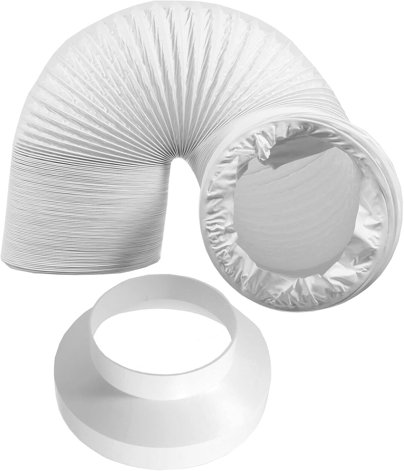 SPARES2GO Cooker Hood Duct Hose Kit (6" x 6 Metre Vent Pipe + 6" to 4