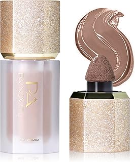 DAGEDA Liquid Contour,Soft Cream Contour Makeup, Liquid Face Concealer Matte Contouring with Cushion Applicator, Silky Contour Stick Long-lasting Creamy Face Contour for Contouring Makeup