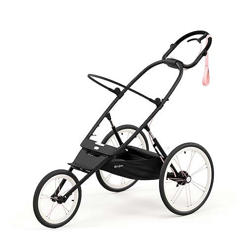 CYBEX AVI - Paquete de asiento de cochecito para correr (marco no incluido), plegable compacto para almacenamiento, manubrio ajustable en altura,