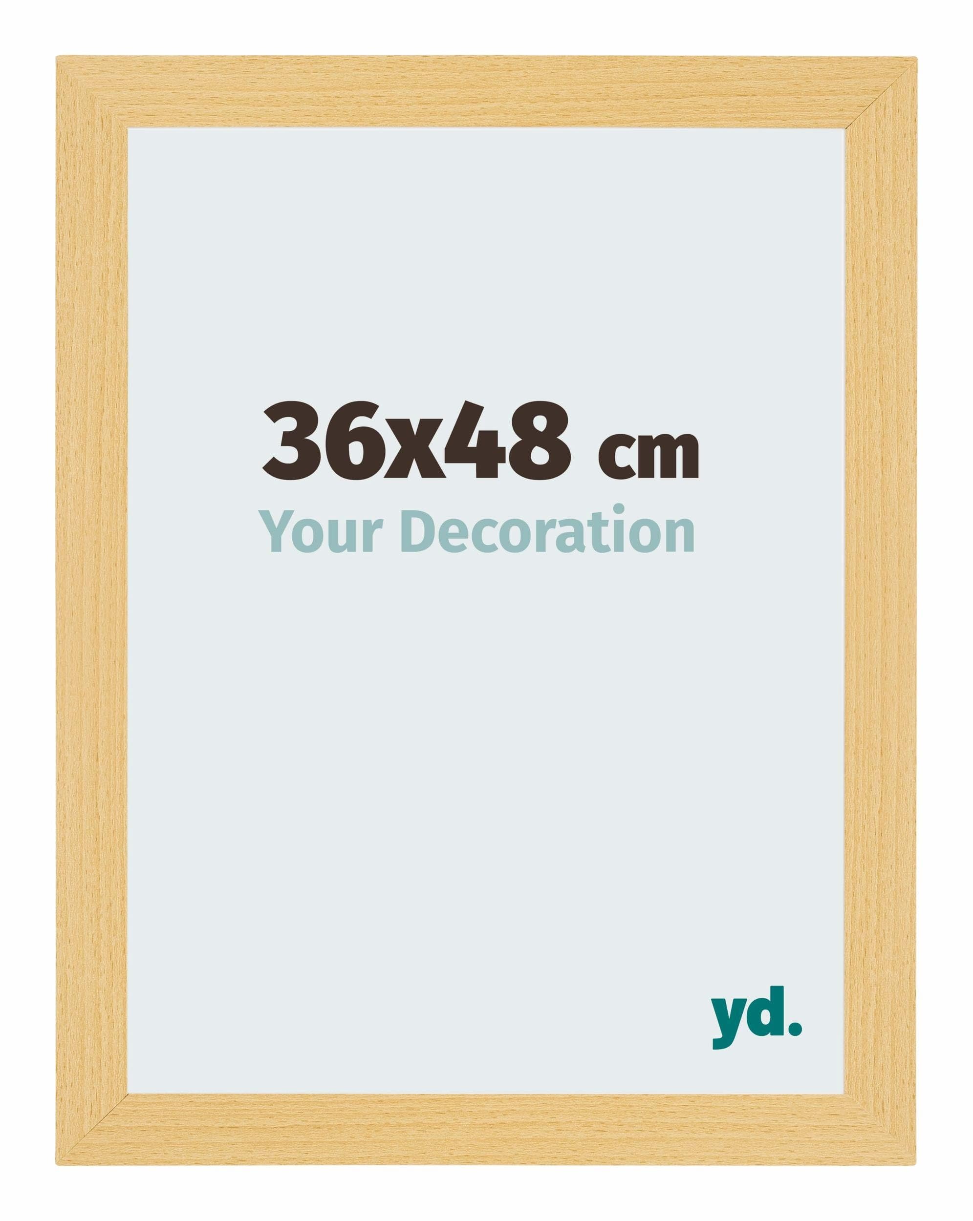 Your Decoration - Picture Frame 36x48 cm - Beech Design - Decorative Wall Frame in MDF with Antireflection - Frame 36x48 - Mura