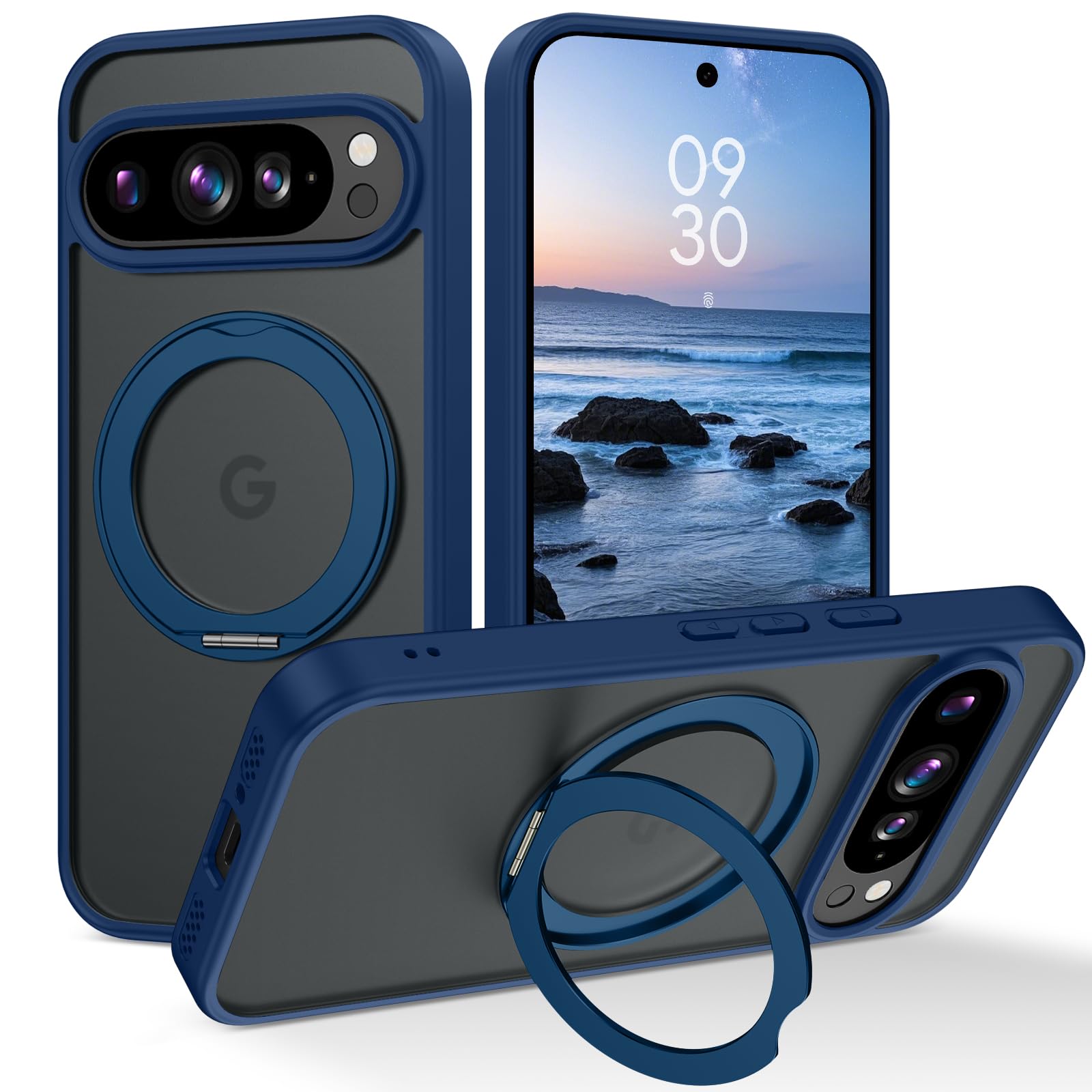 Coque Google Pixel 10 Pro avec anneau pour vidéos et trajets auto - 8