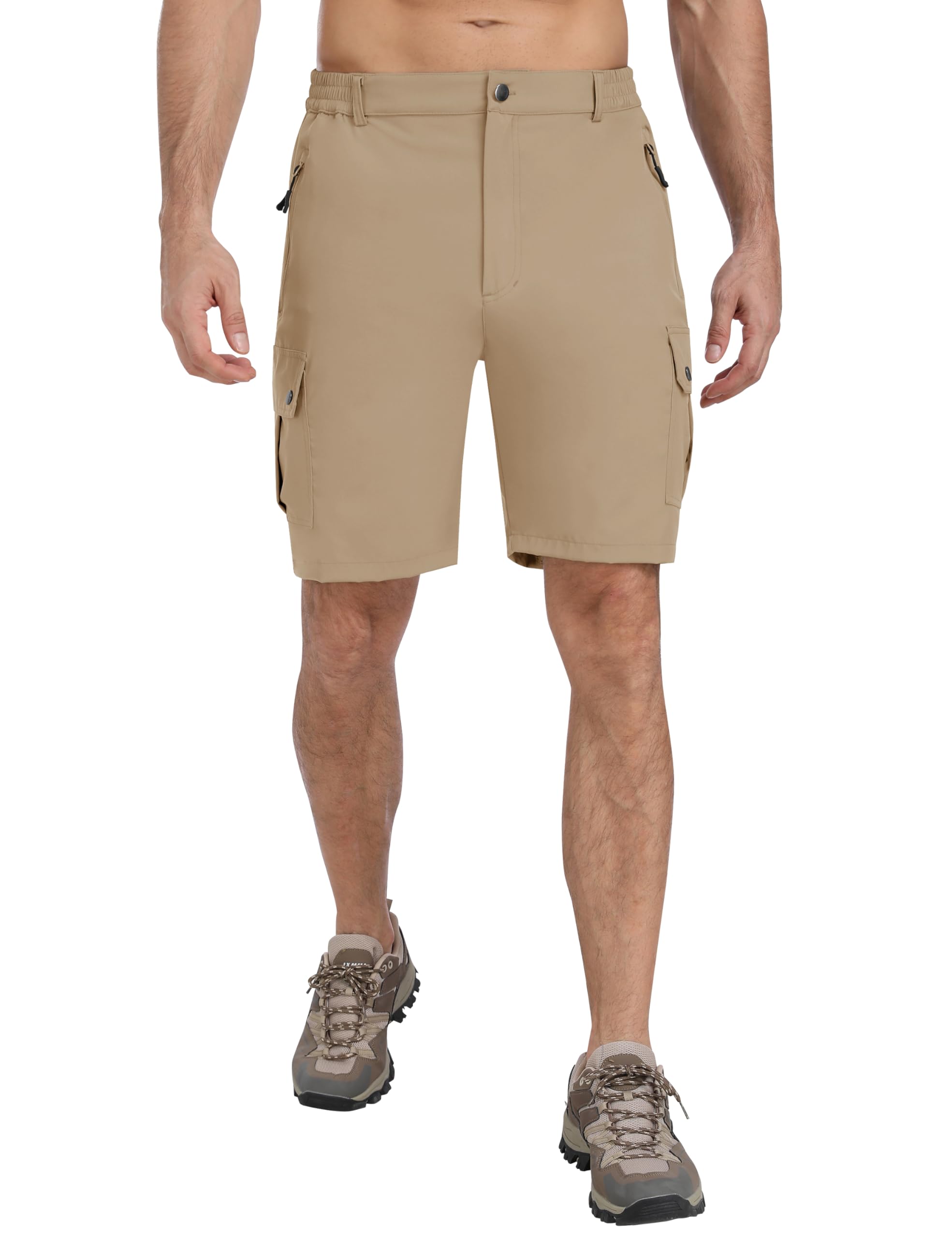 MoFiz Pantalones Cortos Cargo Hombre Seco Rápido Pantalones Cortos de Senderismo Acampada Marcha Trekking Shorts Deportes Gimnasio