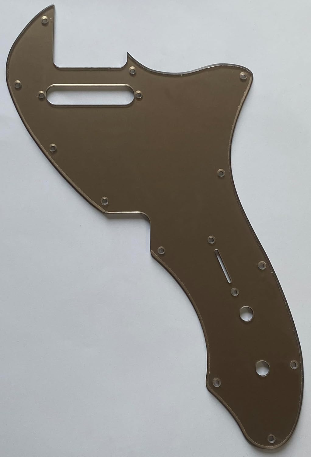 For Fit Fender Telecaster Thinline/Tele 69 Style Guitar Pickguard (1 Ply Acrylic Gold)