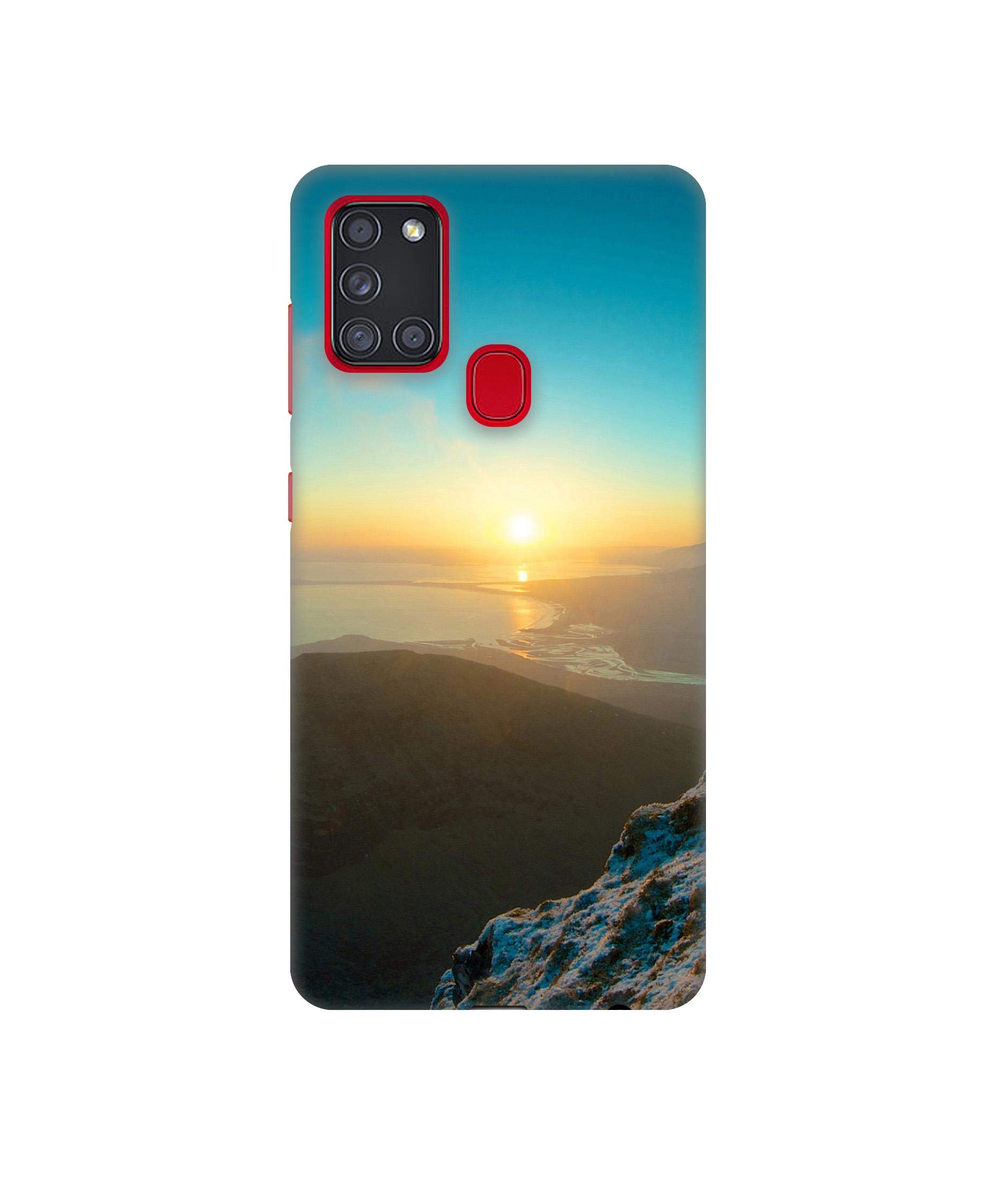 Casotec Senset Design 3D Printed Hard Back Case Cover for Samsung Galaxy A21s