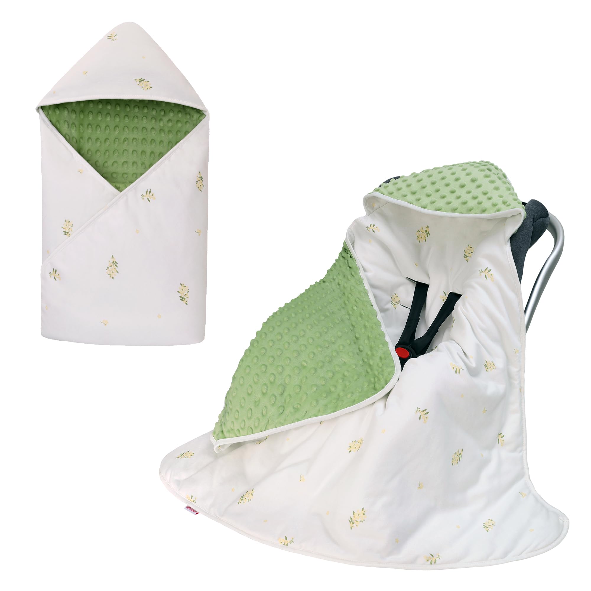 amo nenes Baby Swaddle Blanket Wrap for Car Seat 3.5 Tog 0-12M 35 * 35 in โ image 1