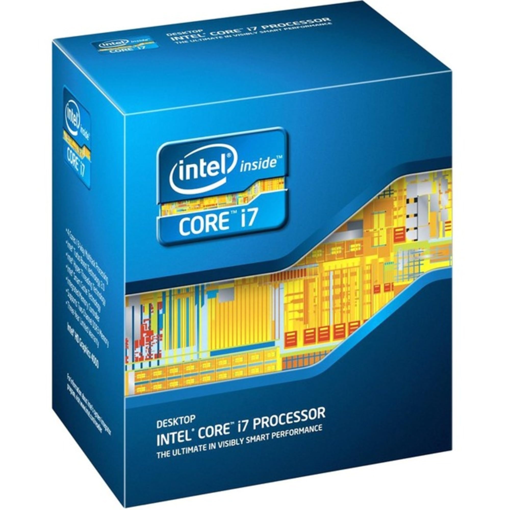 Intel Core i7-3770 Processor (8M Cache, up to 3.90 GHz) 3.4GHz 8MB Smart Cache Box - Processore fino a 3.90 GHz), processore Intel Core i7, 3,4 GHz, LGA 1155 (Socket H2), PC, 22 nm, i7-3770)
