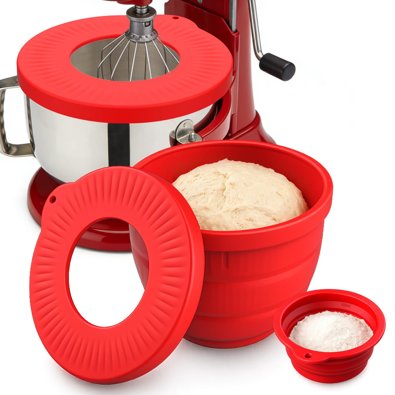 Revêtement de bol en silicone avec couvercle pour vos pâtes maison