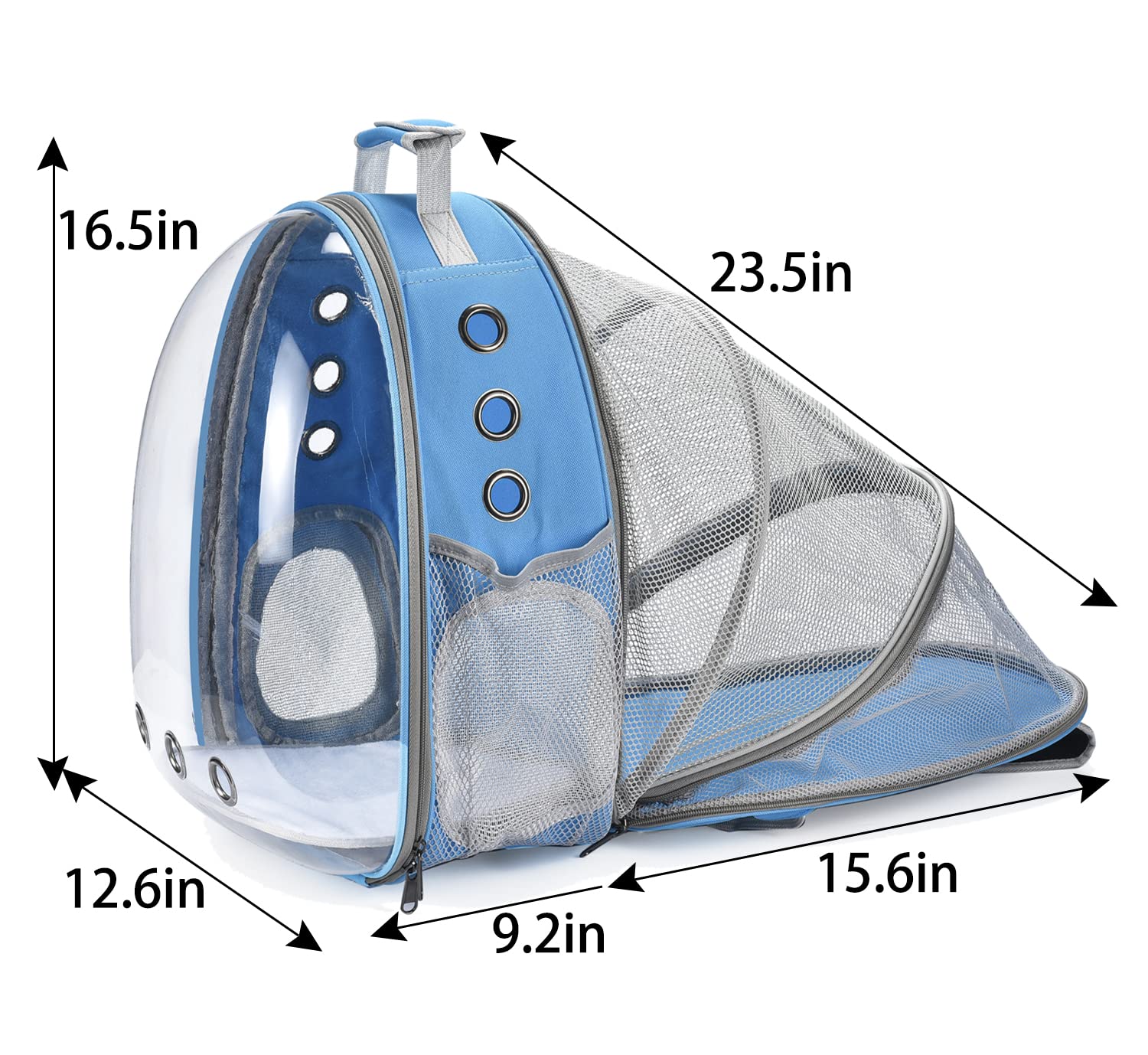 Sac à Dos Chat Chien.Sac Transport pour Chien Chat pour Petits Chats et Chiens Chiot.Sac à Bulles pour Chat Chien avec fenêtre Frontale Transparente et Dos Extensible,idéal pour Voyage