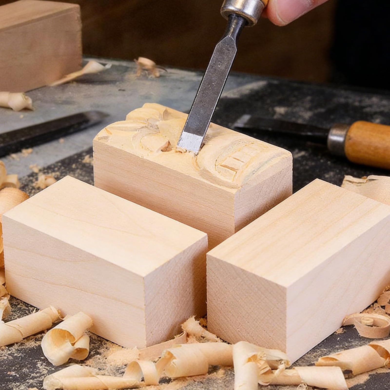 Wood Carving Blocks - Crafting & DIY Projects -3