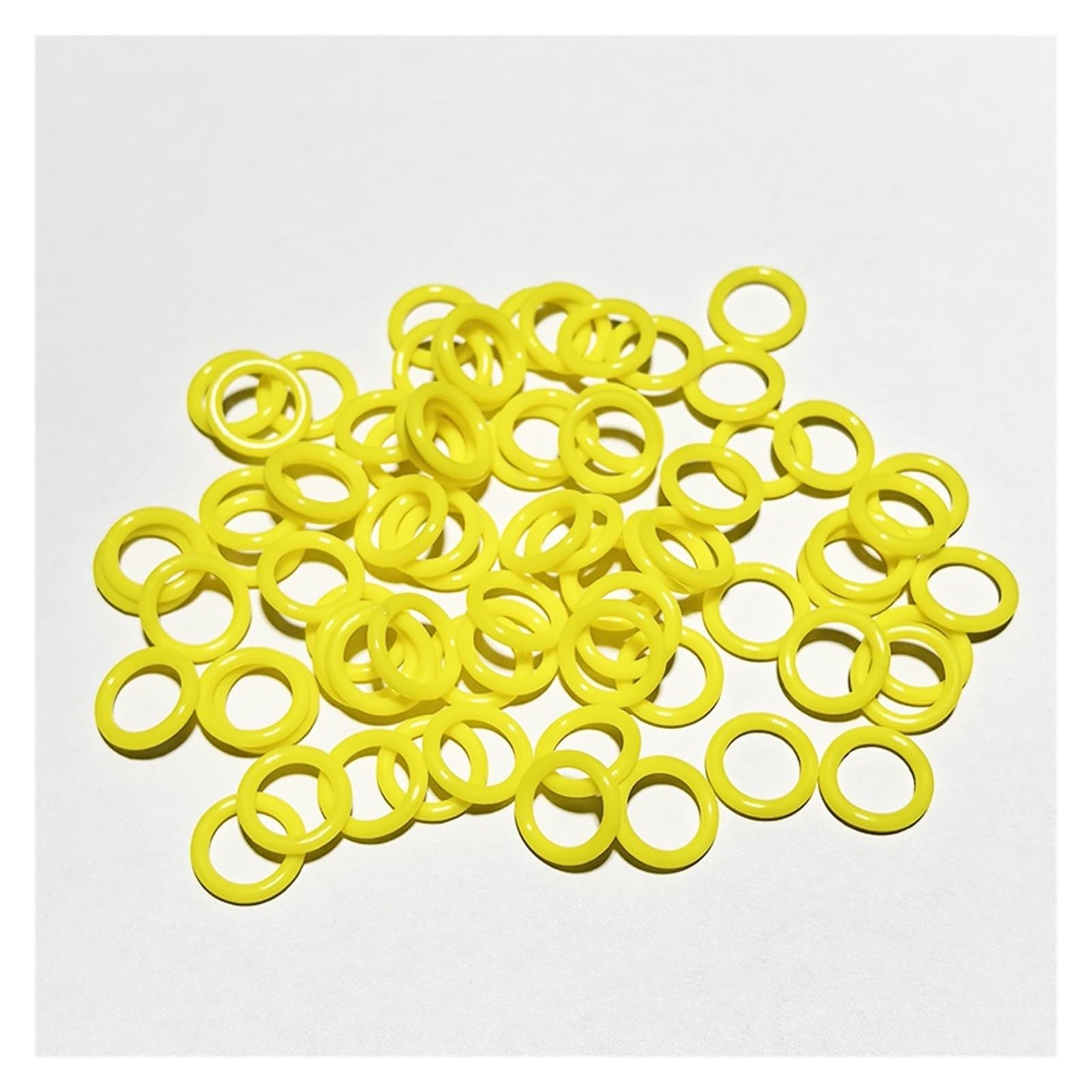 500pcs 8mm Elastic Rubber Pigeon Foot Rings Colorful for Racing Pigeon Identification(YELLOW)