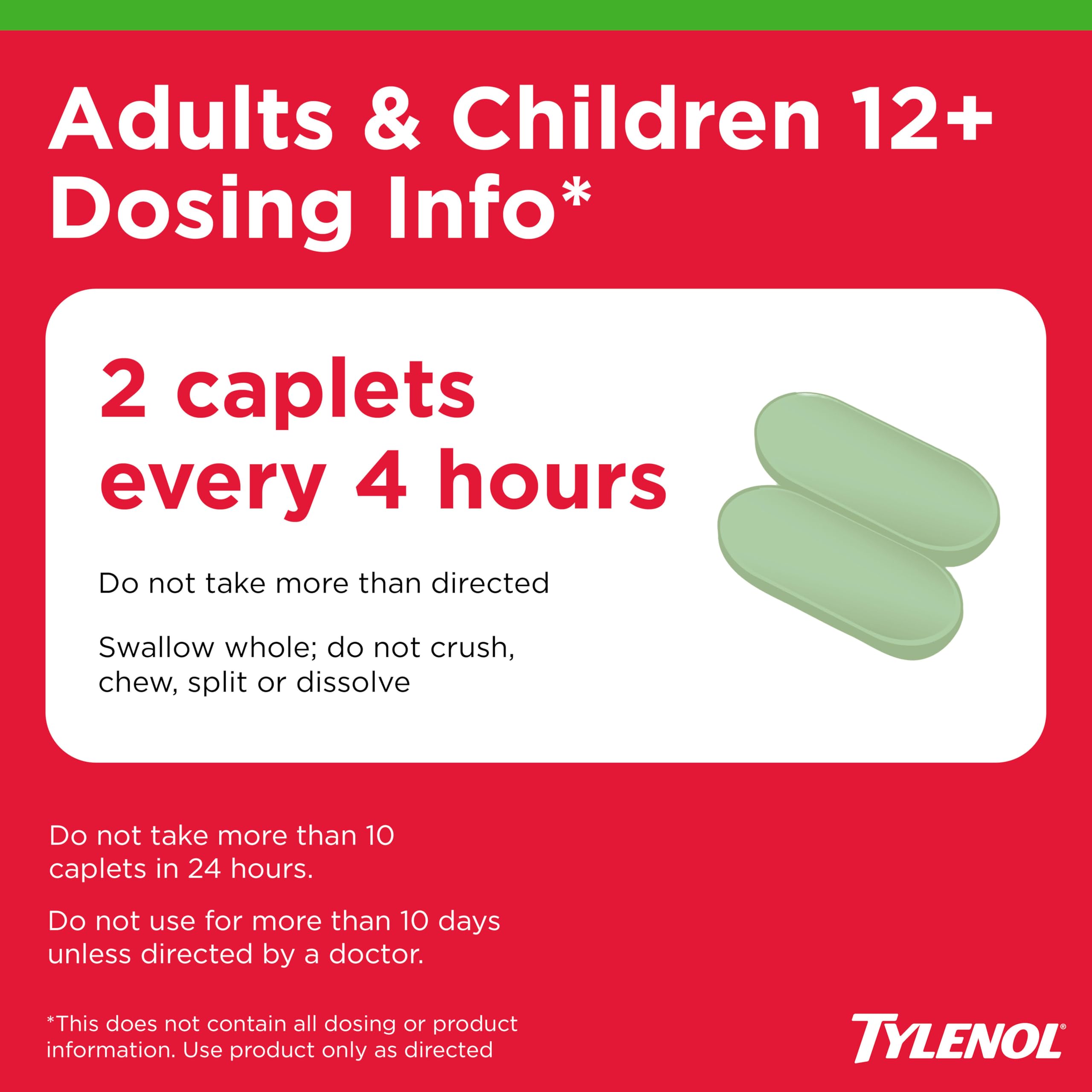 Tylenol Sinus + Headache Daytime Non-Drowsy Relief Caplets, 24 Ct — Amazon image 5