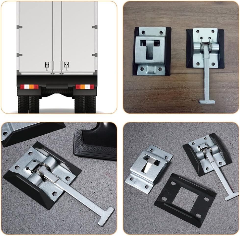 4sets Rv Door Holders Cargo Trailer Door Latch for Easy Installation Campers and Trailers Enhanced Security for Trucks and Containers